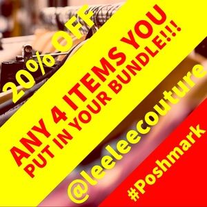 Bundle ANY 4 items and automatically get 20% off